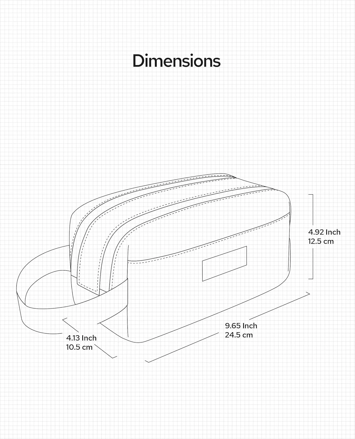 Travel Toiletry Bag Toiletry Organizer Dopp Kit Water-resistant Waterproof Shaving Bag for Toiletries Accessories Door Room Essentials - Black/Medium