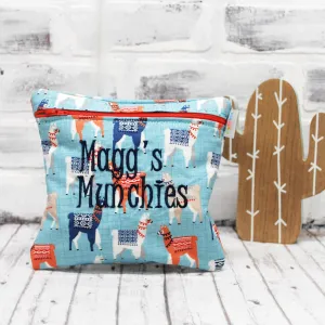 Traveling Llamas Personalized Reusable Food Bag