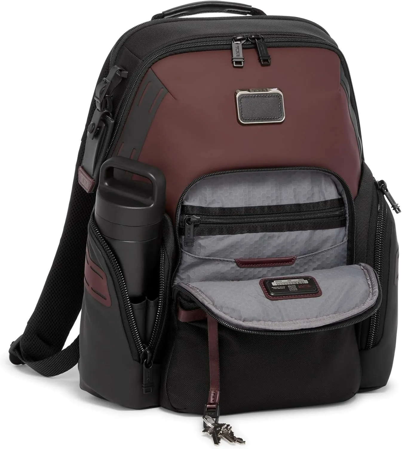 Tumi Men's Navigation Backpack, Oxblood, One Size