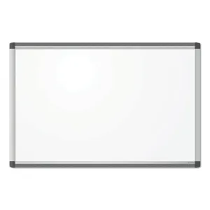 U Brands PINIT Magnetic Dry Erase Board, 36" x 24" (Actual Size: 35" x 23"), White Surface, Satin Aluminum Frame