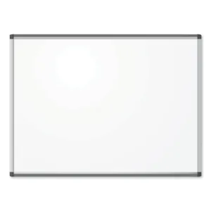 U Brands PINIT Magnetic Dry Erase Board, 48" x 36" (Actual Size: 47" x 35"), White Surface, Satin Aluminum Frame