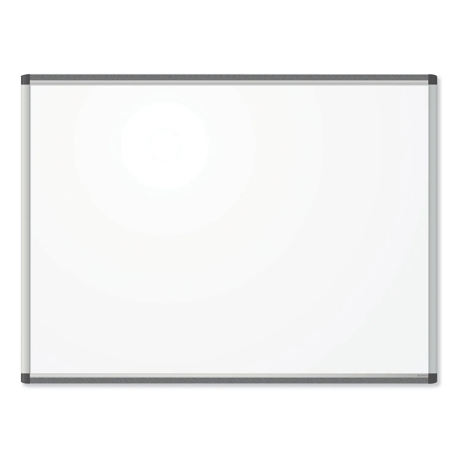 U Brands PINIT Magnetic Dry Erase Board, 48" x 36" (Actual Size: 47" x 35"), White Surface, Satin Aluminum Frame