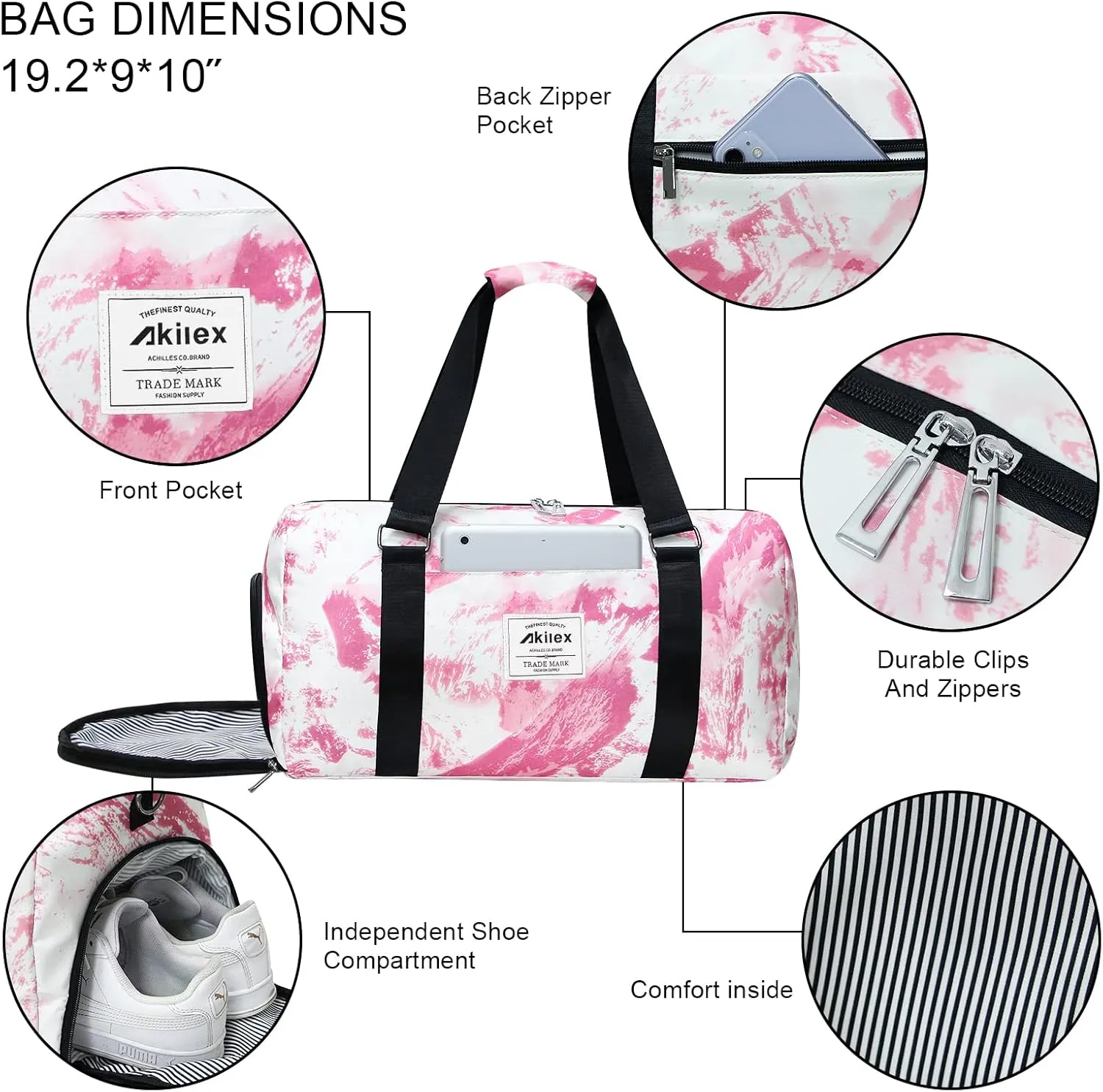 Unisex Adult Colorful Handbag
