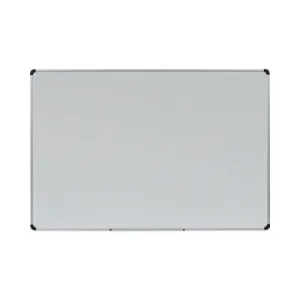 Universal® Magnetic Steel Dry Erase Marker Board, 72" x 48", White Surface, Satin Aluminum Frame
