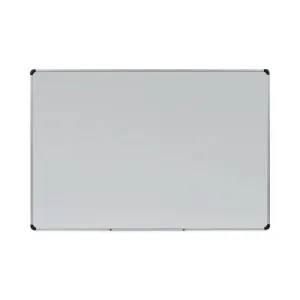 Universal® Magnetic Steel Dry Erase Marker Board, 72" x 48", White Surface, Satin Aluminum Frame