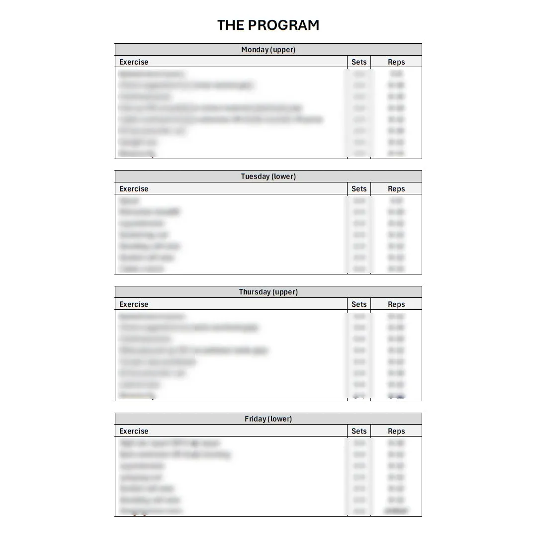 Upper-Lower Hypertrophy Program