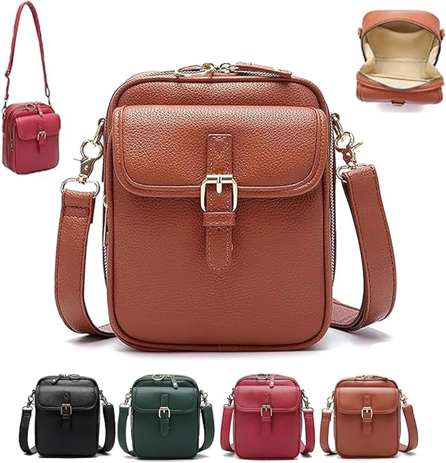 Urvashi Crossbody Bag, Tojoyride Crossbody Bag, Vintage Anti Theft Purse, Shoulder Bags Built In Wallet With 10 Card Slot