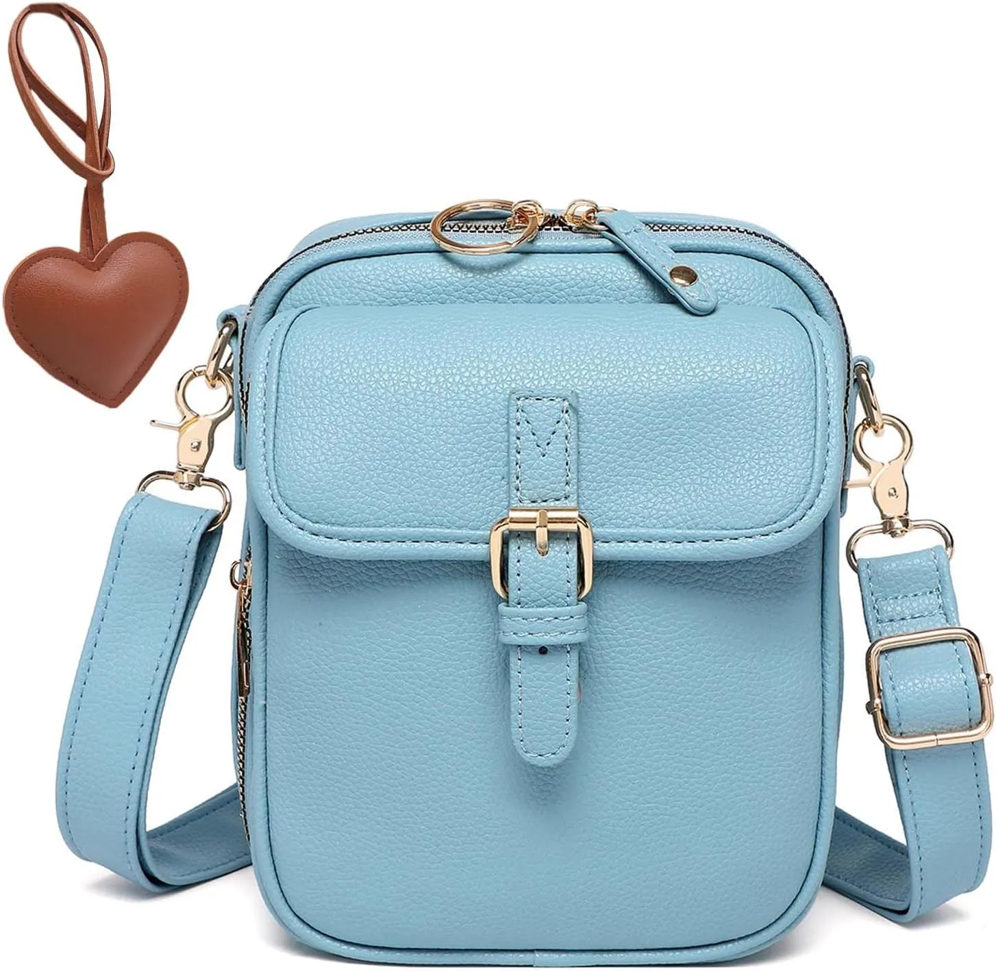 Urvashi Crossbody Leather Bag, 2025 Upgraded Urvashi Crossbody Bag for Women, Vintage Large Capacity Messenger Bag