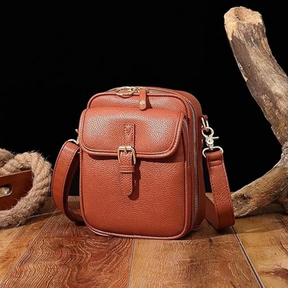 Urvashi Crossbody Leather Bag, Collaboraten1 Crossbody Leather Bag, Anti-Theft Vintage Shoulder Bag Purse