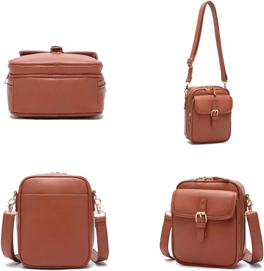 Urvashi Tojoyride Crossbody Bag, Upgraded Vintage Anti Theft Purse, Retro Double Layer Large Capacity Messenger Bag