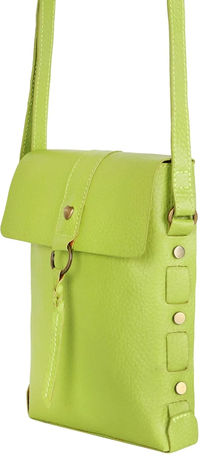 Vaan & Co. Long Crossbody Bag – Upcycled Genuine Leather Purse with Top Flap & Tassel, Stylish & Sustainable Shoulder Bag