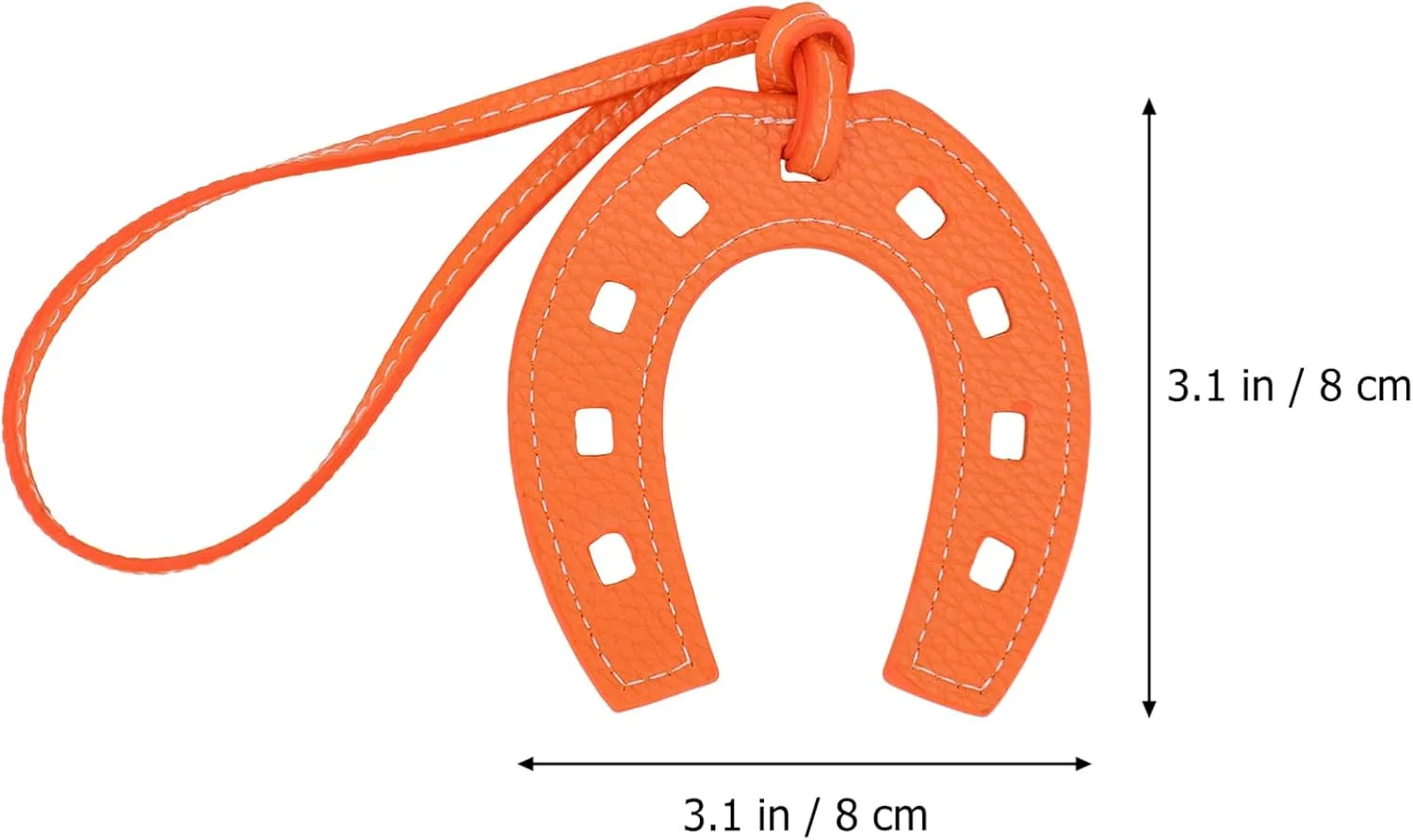 VALICLUD 3pcs Keyring for Purse Leather Decorative Horseshoe Phone Creative Charm Pendant Hanging Keychain