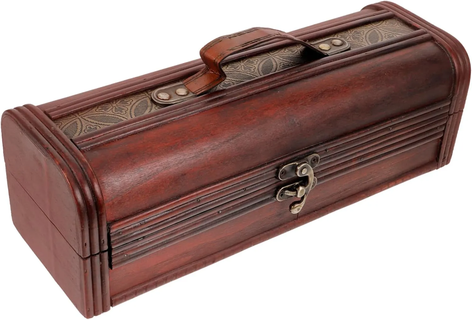 VALICLUD Rustic Wooden Wine Bottle Carrier Elegant Wooden present Box for Wine Storage for Special Events Home Use Securely Holds Bottles to Prevent Slipping and Damage