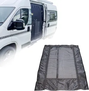 Van Bug Screen, Van Accessories for Mercedes Sprinter Vans and Other Campervans, Bug Mesh Mosquito Net Screen for Sliding Side Door,Van Life Essentials, Magnetic Closure (71 in X 52 in)