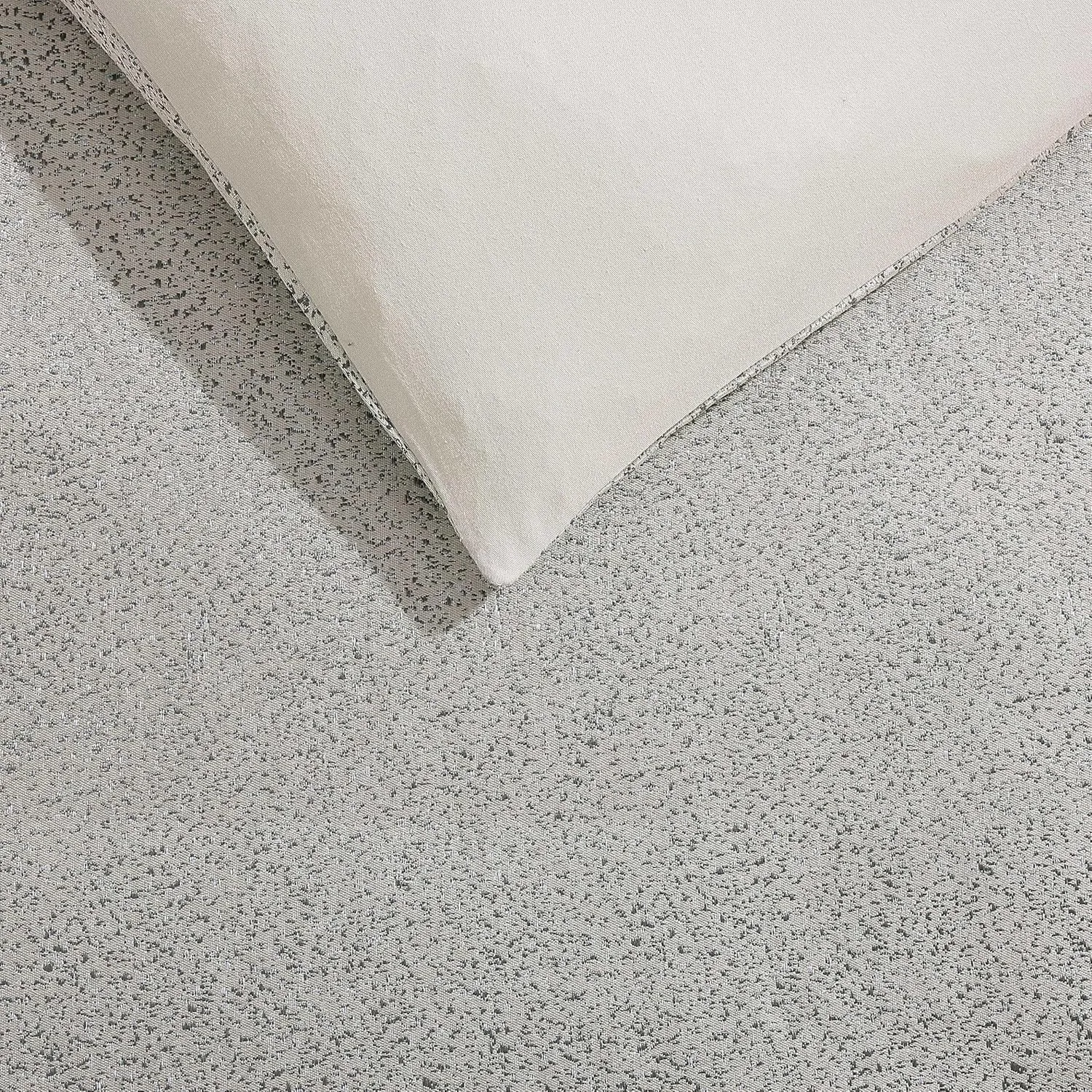 Vera Wang - King Duvet Cover Set, Satin Weave Bedding with Matching Shams, Speckled Luxurious Bedding Set, Oeko-Tex Certified (Speckled Satin Weave Taupe, King)