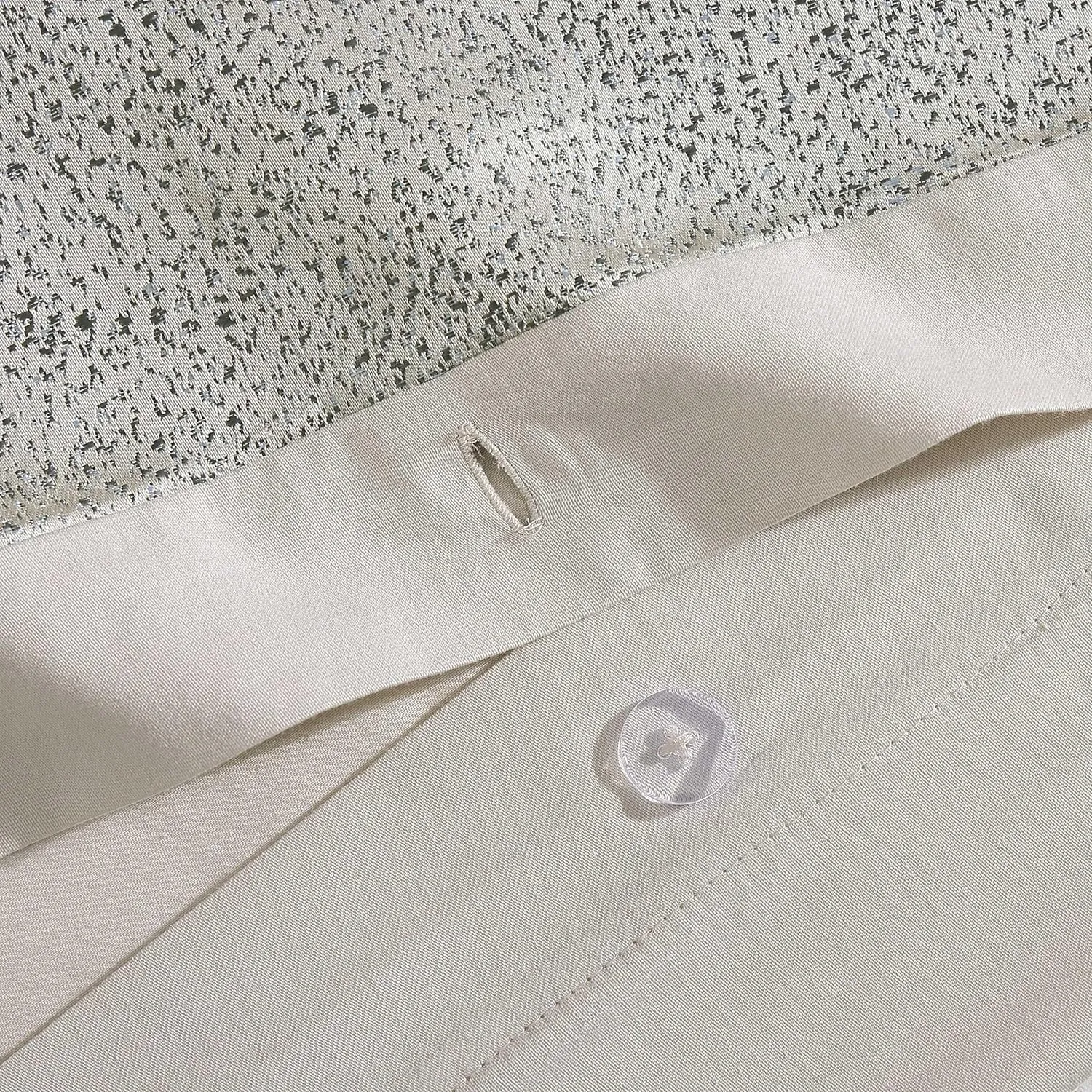 Vera Wang - King Duvet Cover Set, Satin Weave Bedding with Matching Shams, Speckled Luxurious Bedding Set, Oeko-Tex Certified (Speckled Satin Weave Taupe, King)