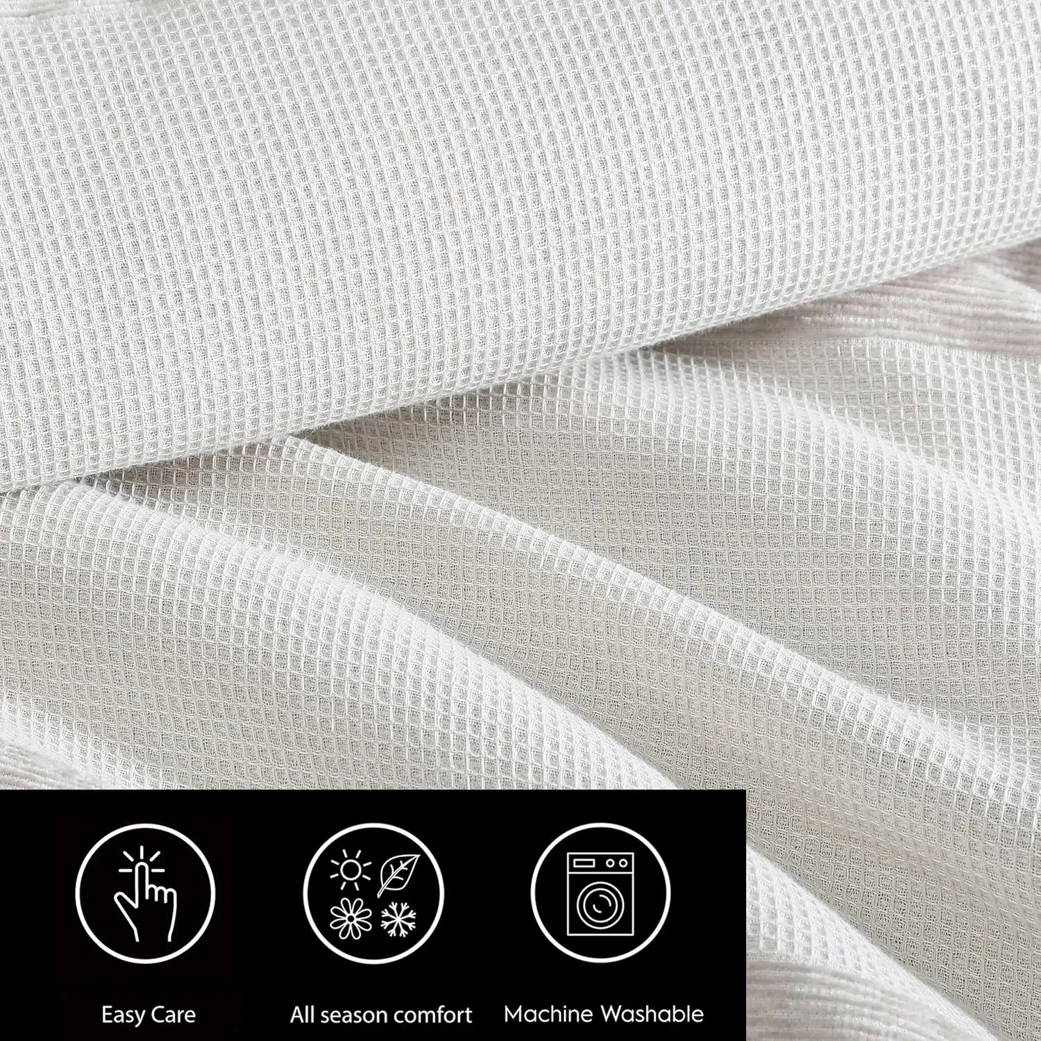 Vera Wang - King Duvet Cover Set, Soft Bedding Set with Matching Shams Chic Room Essentials (Chenille Waffle Stripe Beige, King)