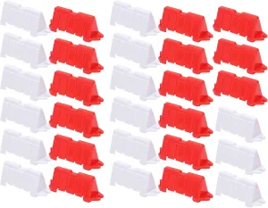VGEBY RC Roadblocks,30Pcs Road Blocks Plastic Universal Drift Race Road Barriers Remote Control Car Accessories Mini Blocks Model Car Parts Rc Track Barrier