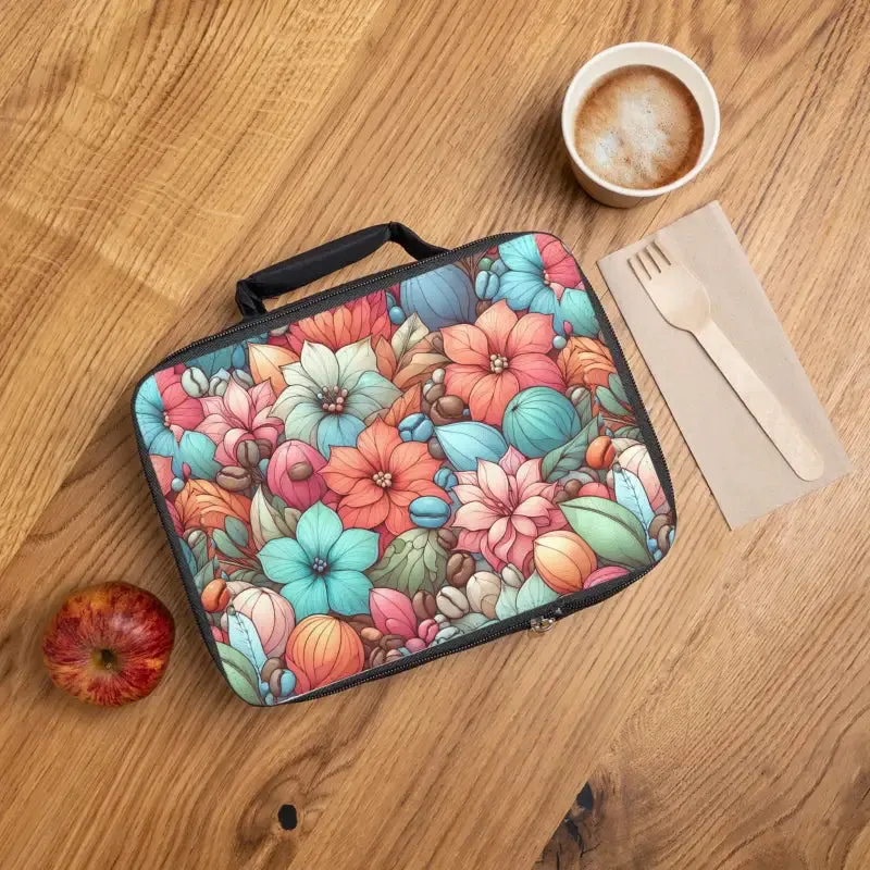 Vibrant Floral Lunch Bag for Stylish Lunches