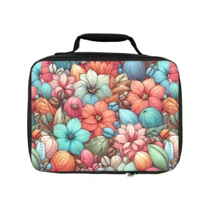 Vibrant Floral Lunch Bag for Stylish Lunches