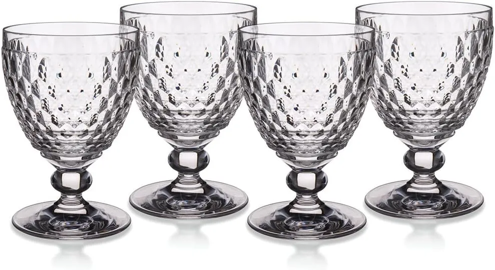 Villeroy & Boch Boston Clear Crystal Clarets, Set of 4