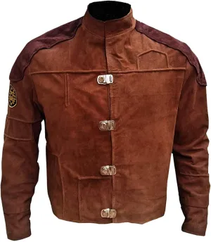 Visionary Modish Elegant Colonial Old Tv Series Galactica Battle star Viper Pilot Suede Leather jacket-VM19217200