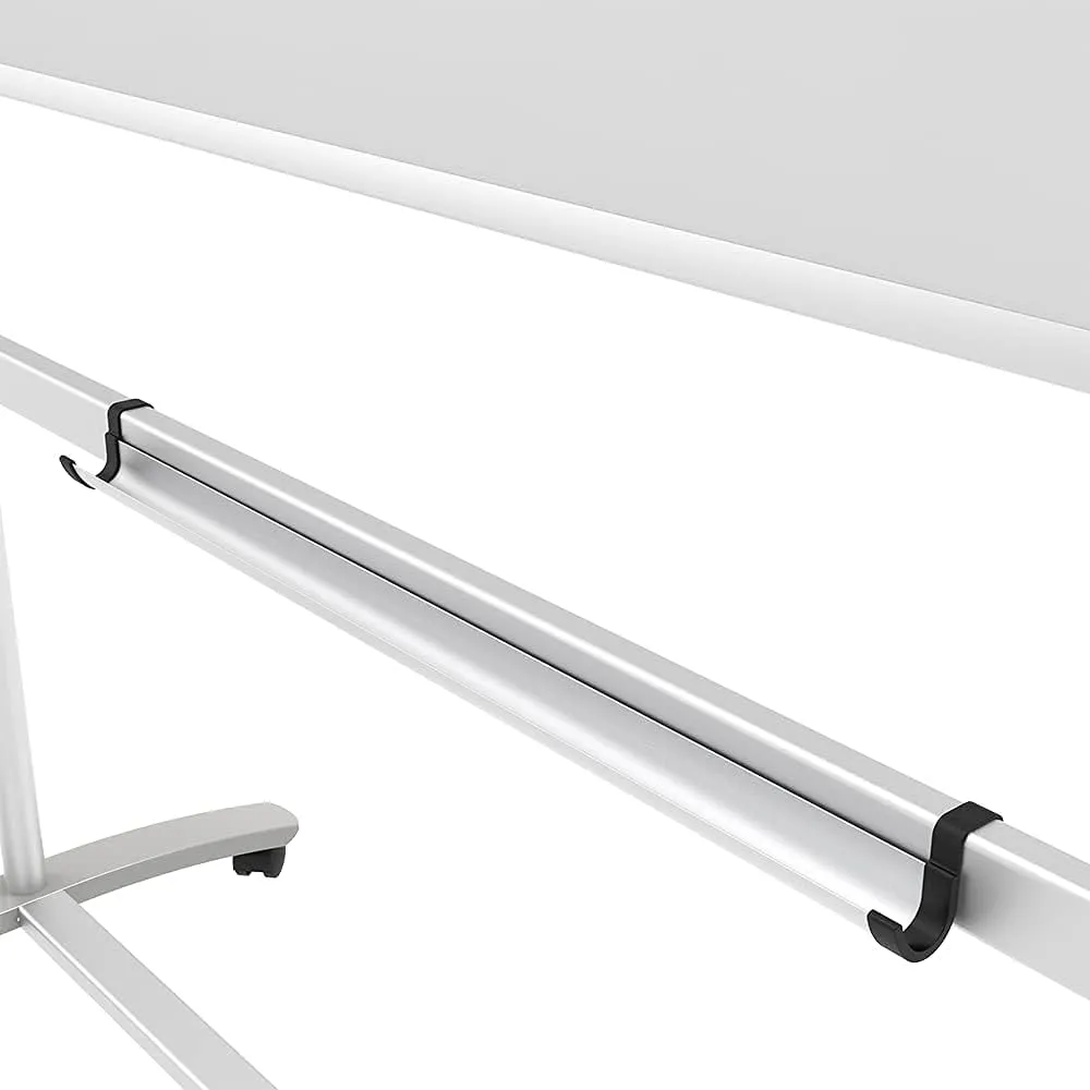 VIZ-PRO Double-Sided Magnetic Mobile Whiteboard, 48 x 36 Inches