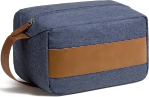 Vorspack Toiletry Bag for Men - Large Dopp Kit for Travel Water Resistant Travel Bag for Toiletries Accessories Lightweight Toiletries Bag - Blue