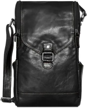 Voyager Crossbody Messenger & Wine Bag #7513 (Black)