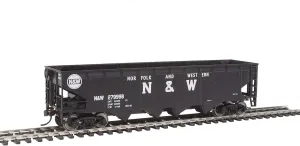 Walthers Trainline 40' Offset Quad Hopper with Metal Wheels Ready to Run N&W