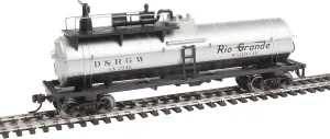 Walthers Trainline HO Scale Model Firefighting Car Ready to Run Denver & Rio Grande Western #Ax 2946 (Silver, Black)