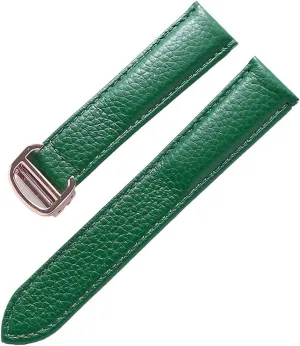 Watch Band For TANk SOLO Men Lady Deployant Clasp Watch Strap Genuine Leather soft Watch Bracelet Belt 20mm 22mm 23mm