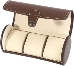 Watch Box Watch Storage Box Exquisite Watch Organizer Simple PU Leather Watch Display Box Watch Holder Watch Organizer(Brown)
