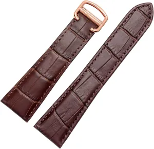 Watch Strap For Tank Genuine Leather Watch Band Men's Claire Leather Belt London Solo Mechanical Watch Accessories 25mm