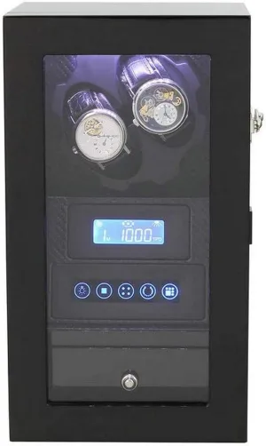 Watch Winder 2 0 Storage Boxes LED Light Silent Motor Touch Screen 8 Rotation Modes Watches Box Watch Winder Display Watch Box Storage