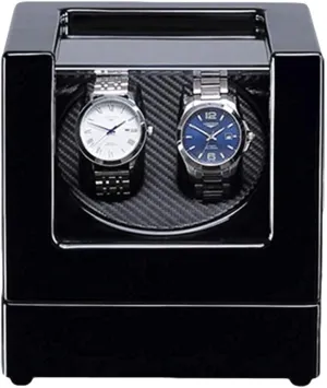 Watch Winder Automatic Watch Winder Box Automatic Double Watch Winder Box Built-in LED Light Piano Paint Exterior Dual Power Quiet Motor Watch Winder Watch Wind