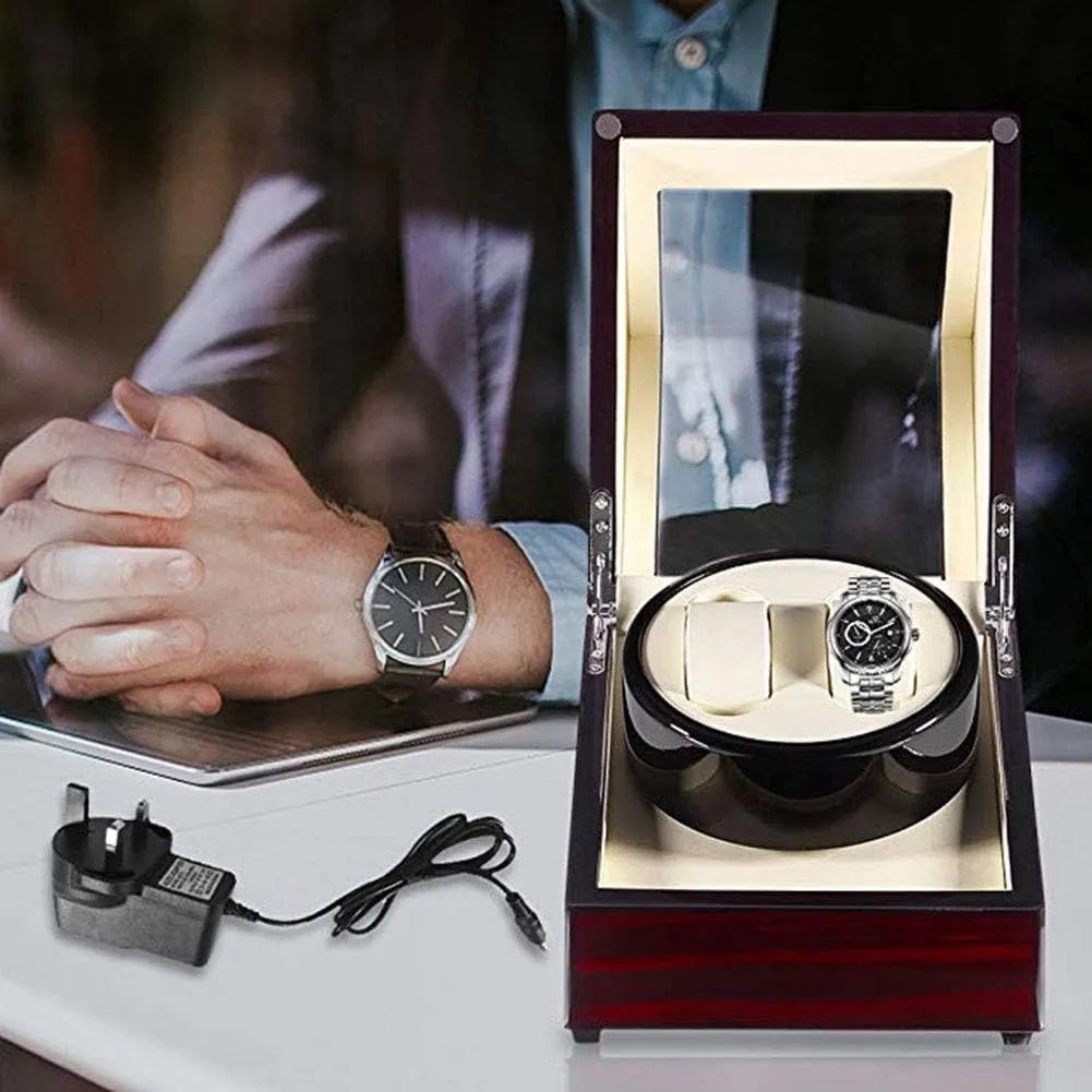 Watch Winder Watch Winder Box, Automatic Mechanical Watches Display Box with LED Light 5 Rotation Modes- Available in 8 Styles Watch Winder powerfully