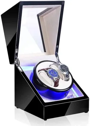 Watch Winder Watch Winder Box, Automatic Mechanical Watches Display Box with LED Light 5 Rotation Modes- Available in 8 Styles Watch Winder powerfully
