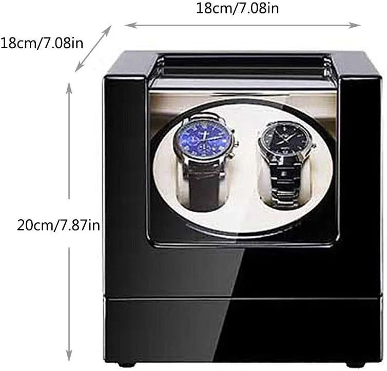 Watch Winder Watch Winder Box, Automatic Mechanical Watches Display Box with LED Light 5 Rotation Modes- Available in 8 Styles Watch Winder powerfully