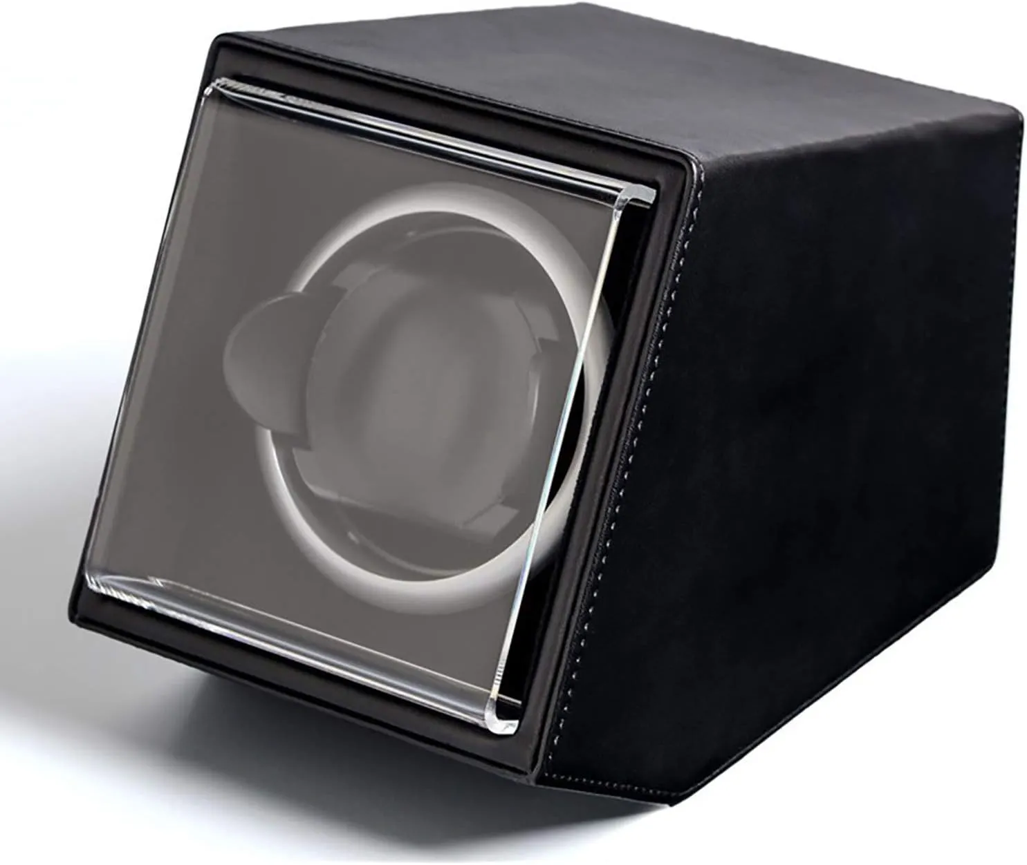 Watch Winders - Single Watch Shaker Automatic Mechanical Watches Winding Device Watch Storage Display Box Watch Winder 5-Gear Adjustment Household，Black Pu Leather