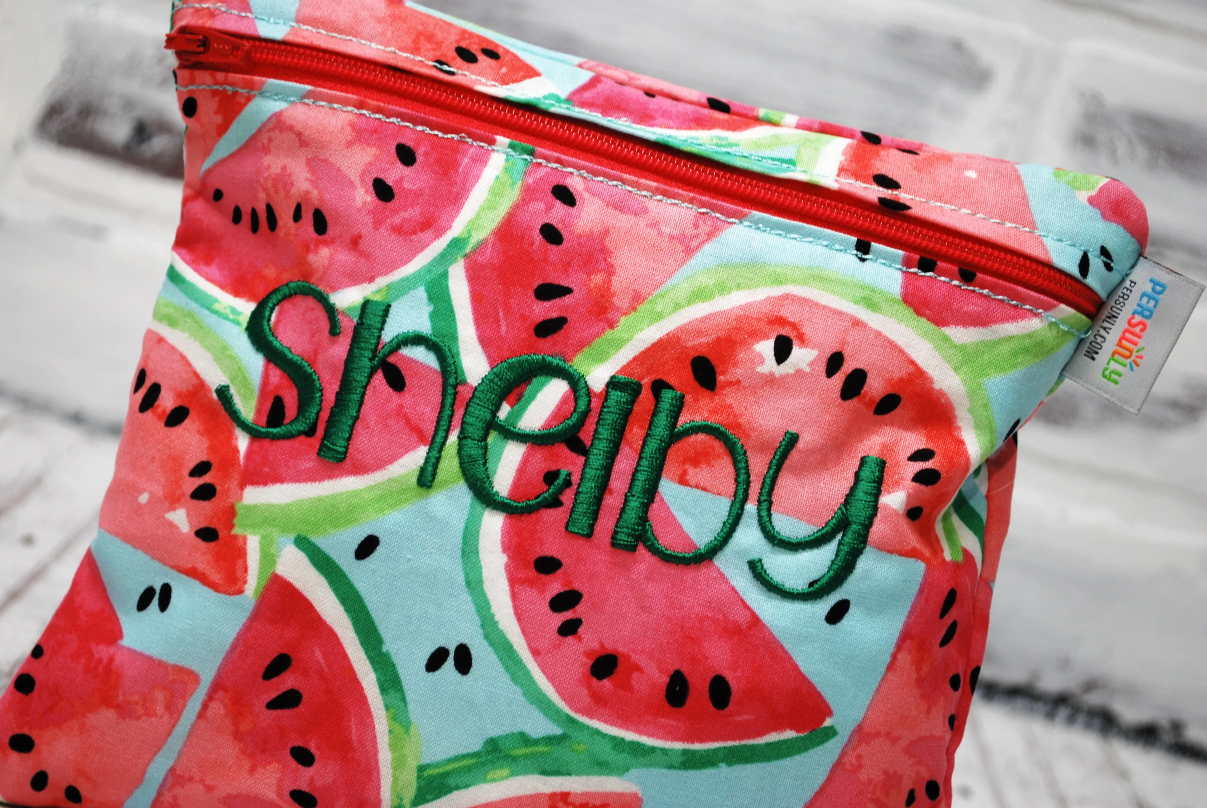 Watermelon Slices Personalized Reusable Food Bag