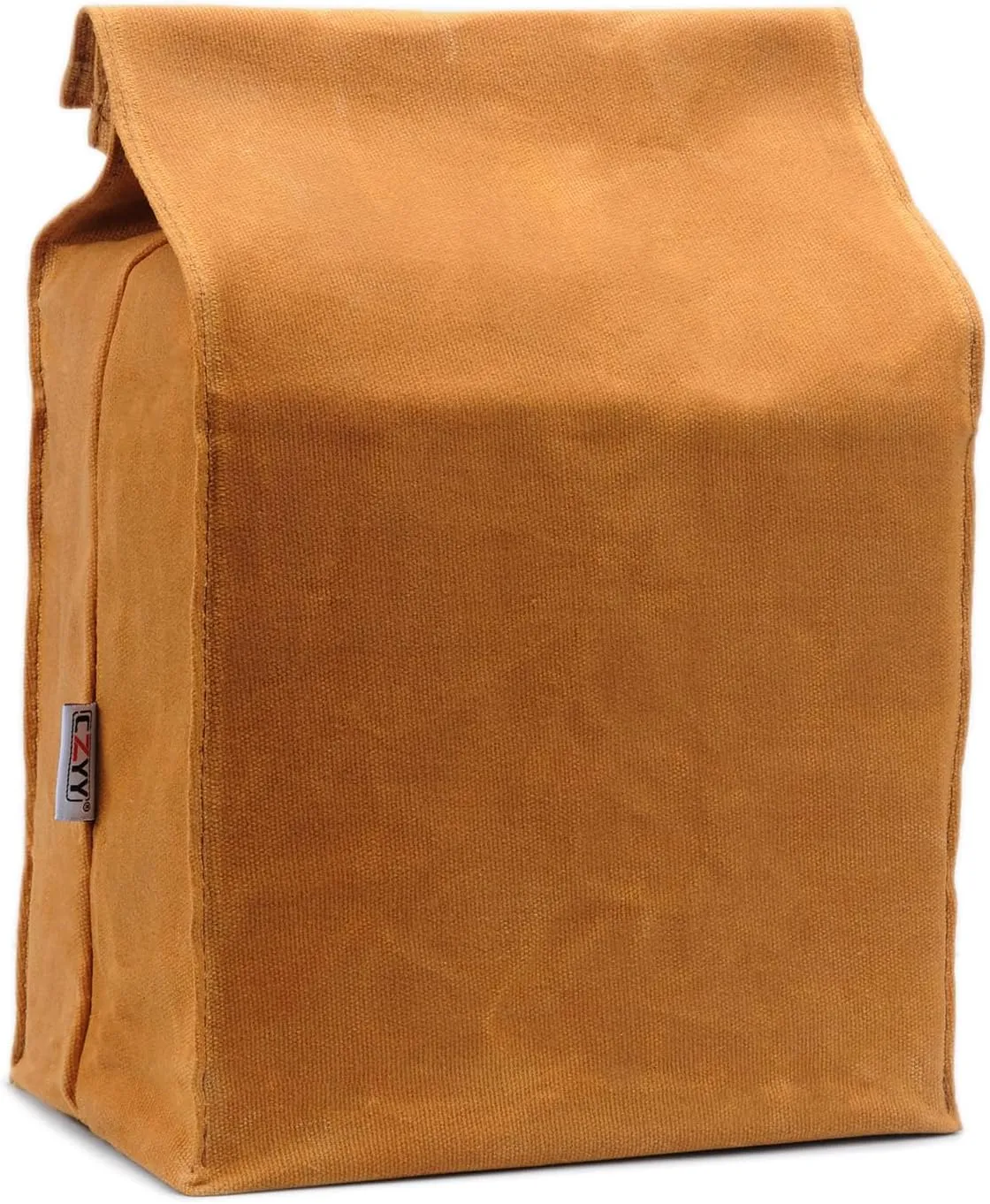 Waxed Canvas Lunch Bags Brown Paper Bag Styled - Classic Updated - Reusable and Washable, Worthbuy Lunch Box for Men & Women