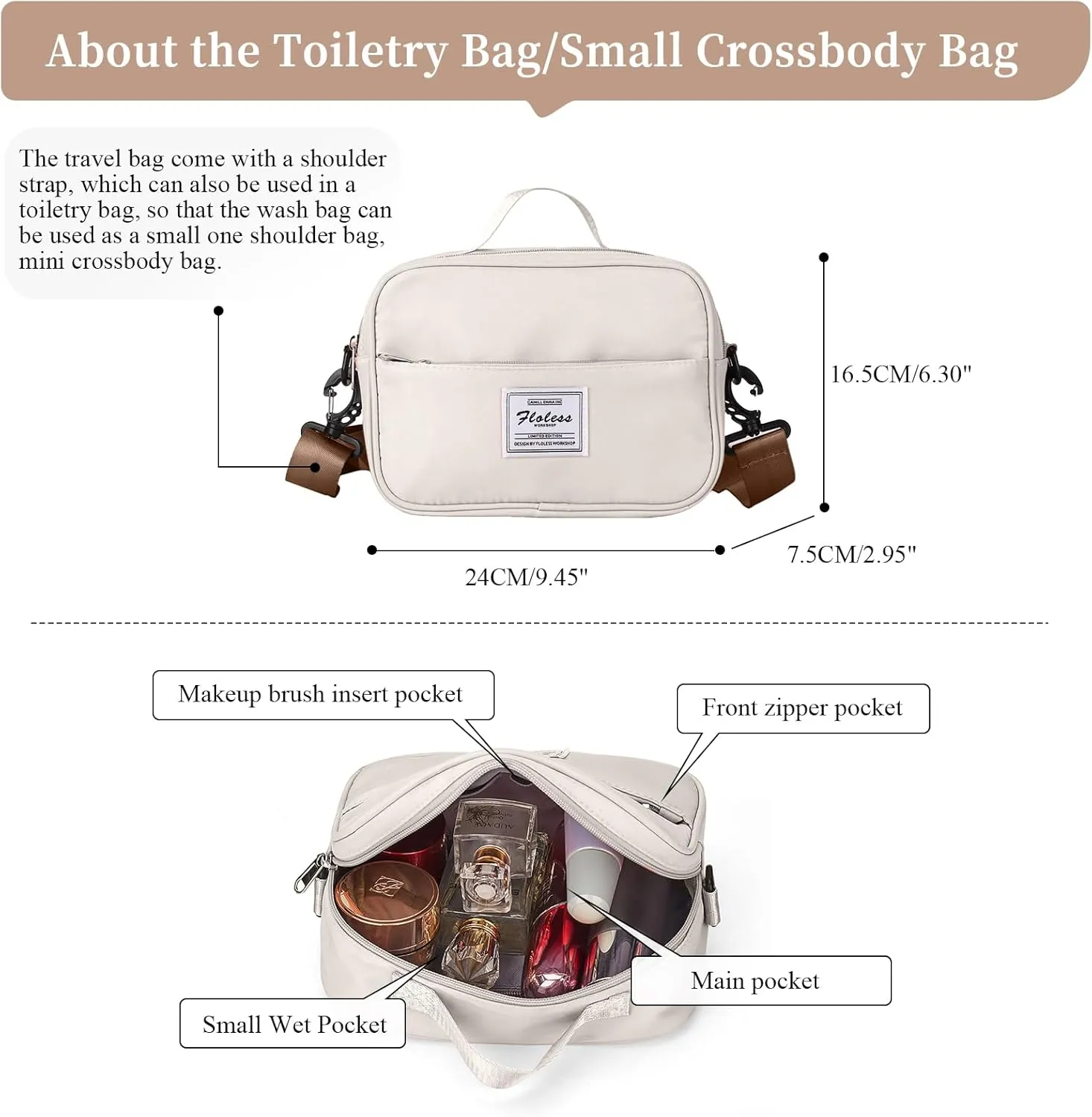 Weekender Bags for Women,Personal Item Travel Bag with Shoes Compartment,Overnight Travel Duffel Bag with Toiletry Bag