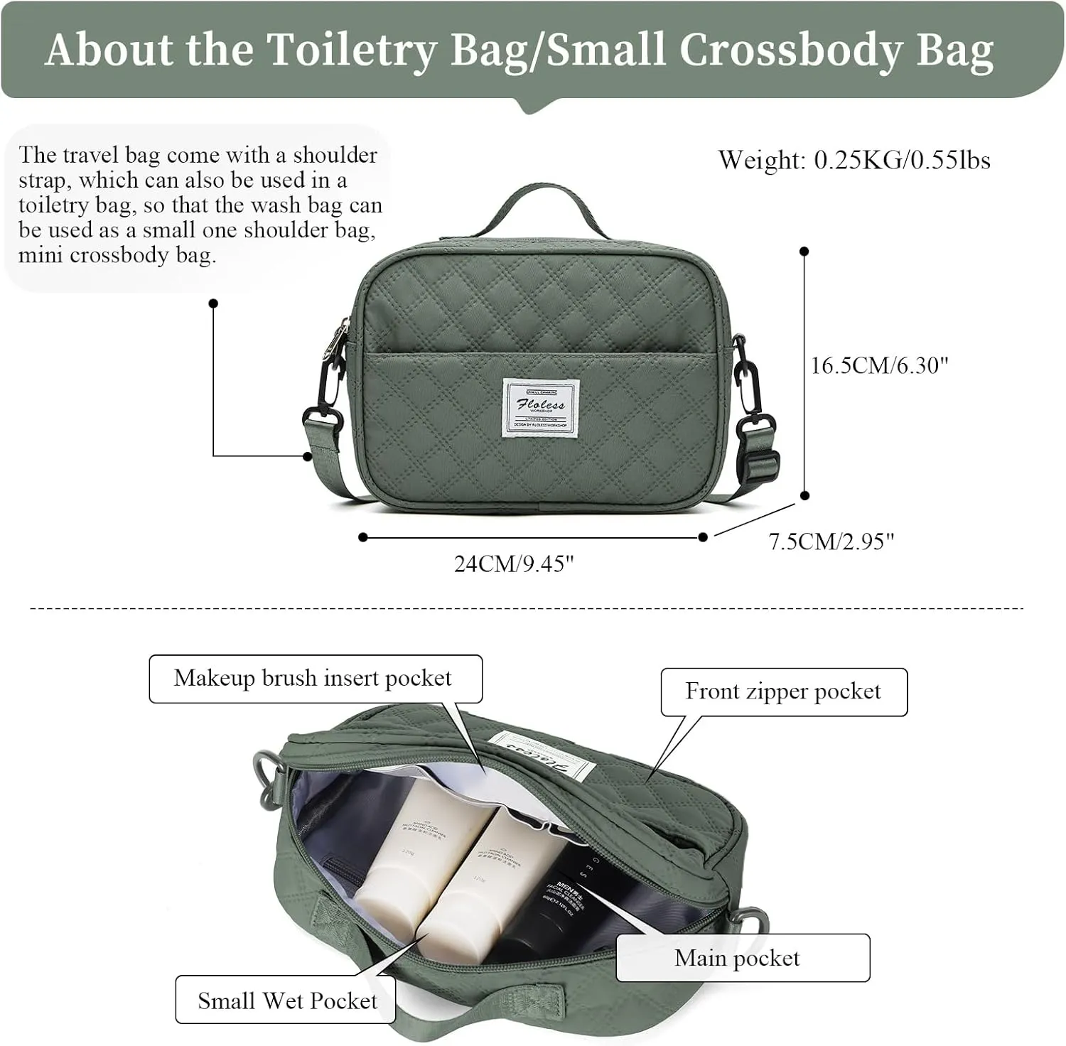 Weekender Bags for Women,Travel Duffel Bag with Shoes Compartment,Overnight Carry on Personal Item Bag with Toiletry Bag