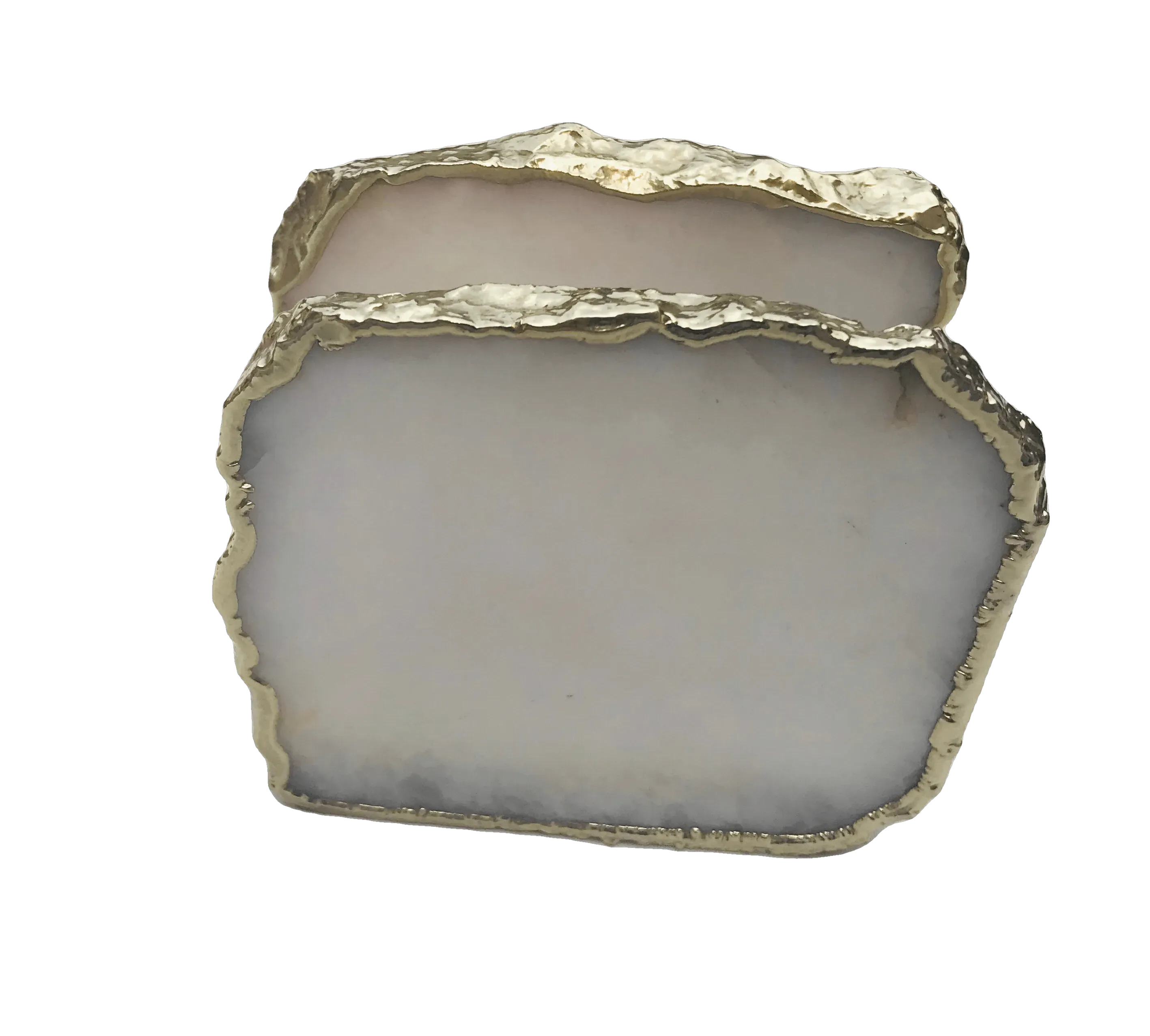 White Agate Napkin Holder