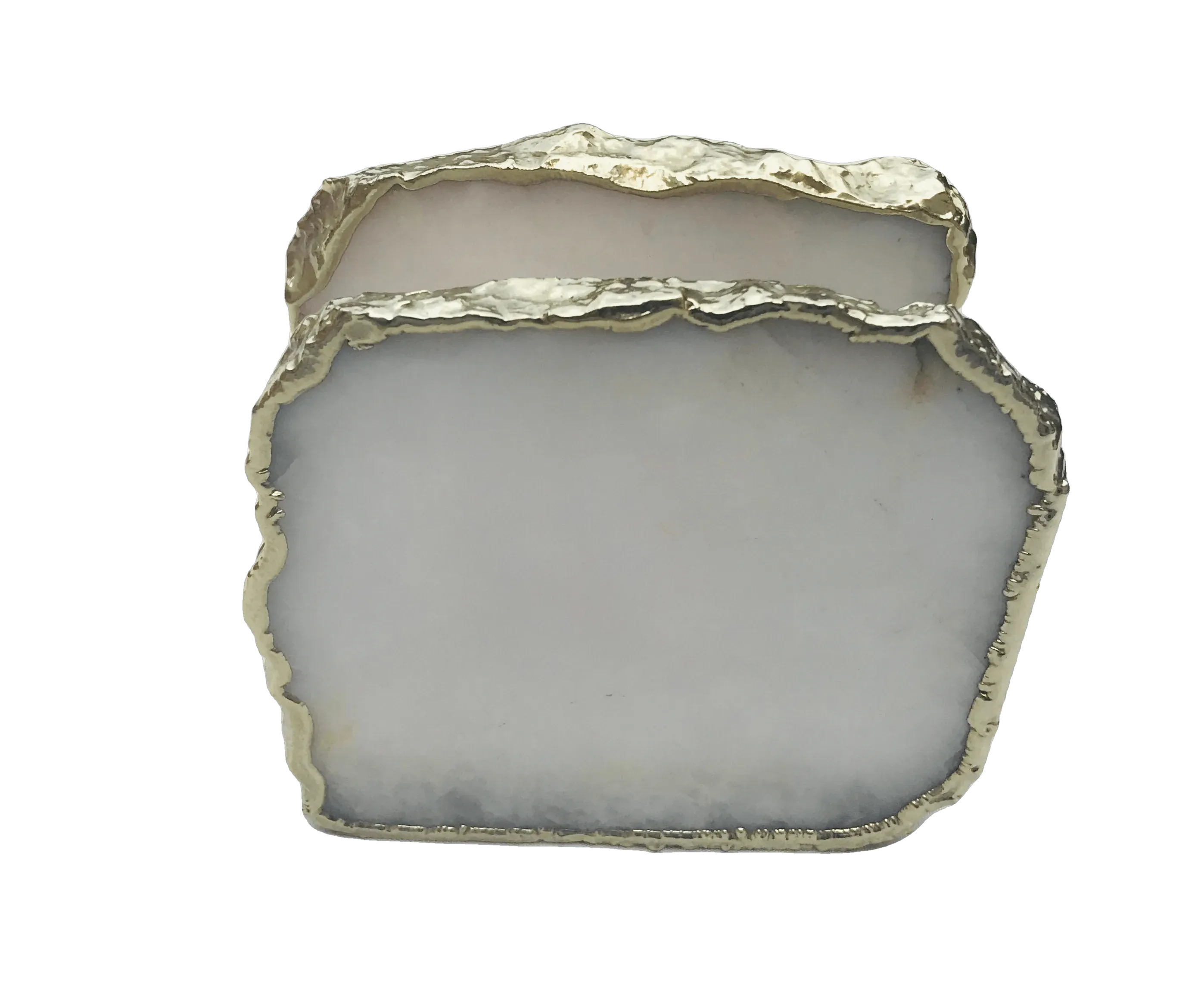 White Agate Napkin Holder