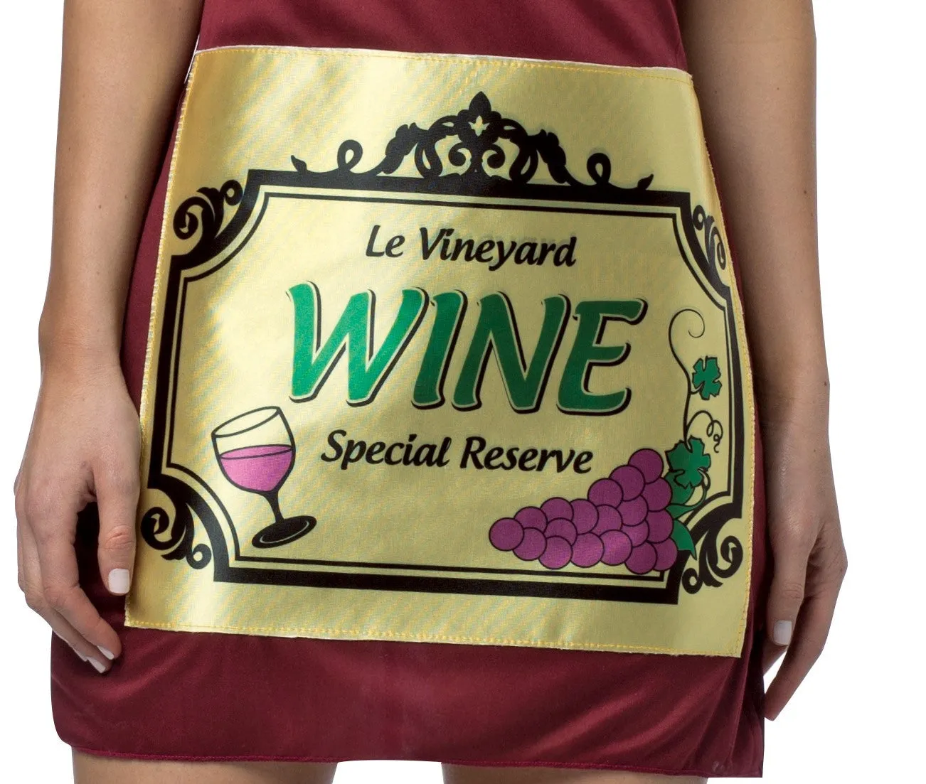 Wine Halloween Costume Dress with Hat, Women's Size 2-6