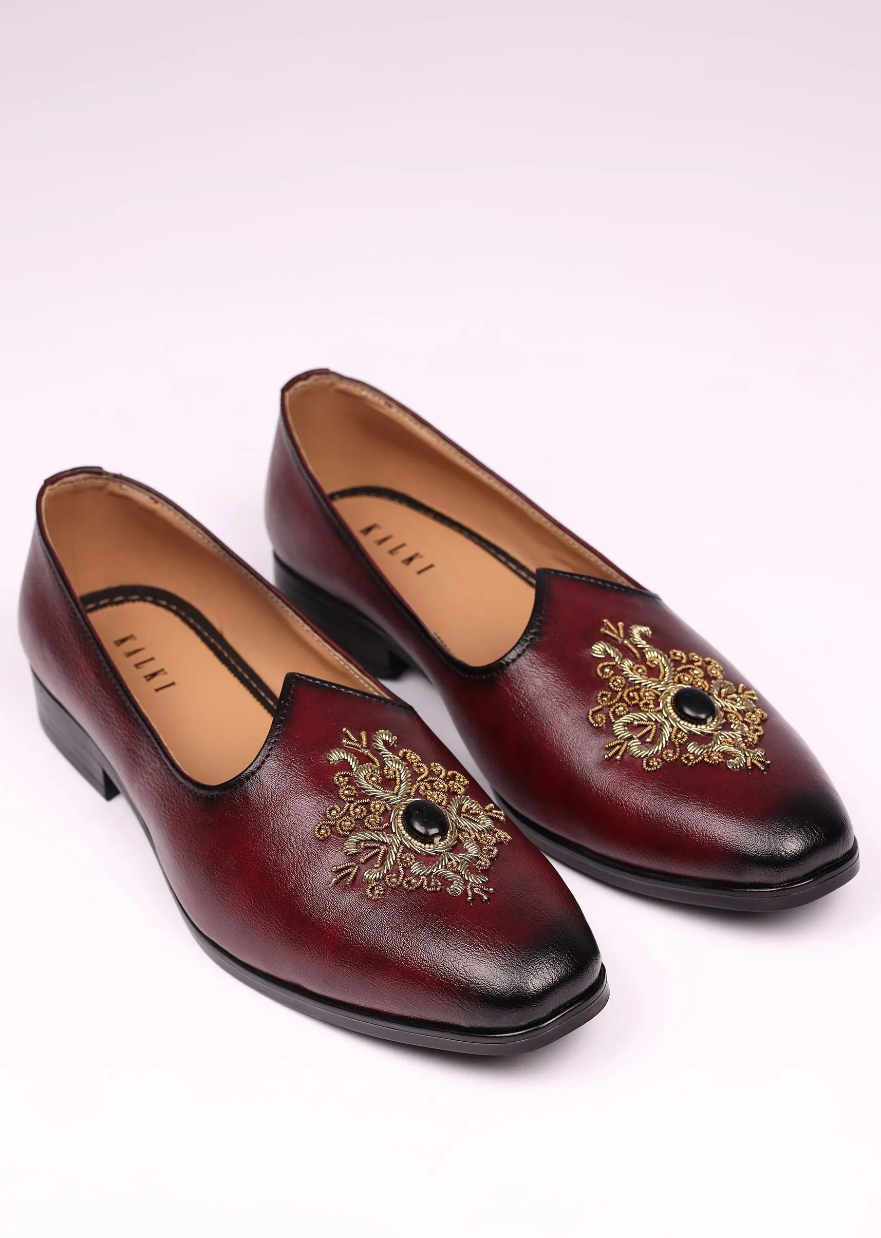 Wine Handwork Jutti For Men