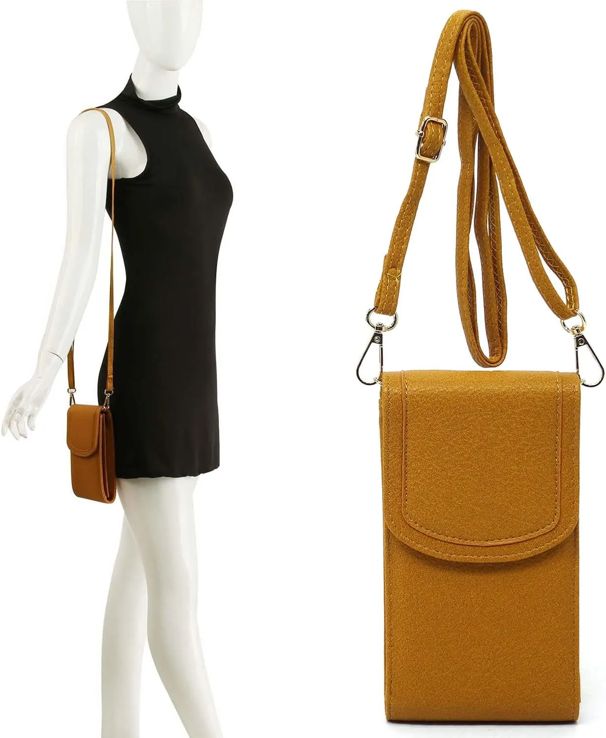 Women Small Crossbody Bag Cell Phone Purse Vintage Messenger Shoulder Bag