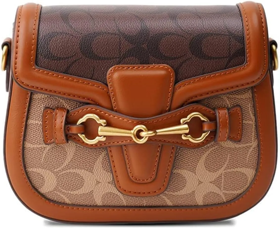 Women Small Crossbody Bags Women Golden Buckle Leather Purse Handbag Fashion Design